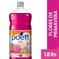 POETT - Limpiador de Pisos Aroma Flores de Primavera 1.8 L