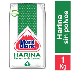 MONT BLANC - Harina de Trigo sin Polvo de Hornear 1 Kg