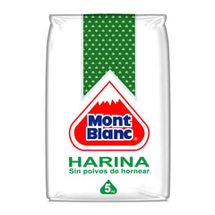 MONT BLANC - Harina sin Polvo de Hornear 5 Kg