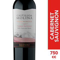 CASTILLO DE MOLINA - Vino Tinto Cabernet Sauvignon 13.5° 750 cc