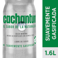 CACHANTUN - Agua Mineral Light Con Gas 1.6 L