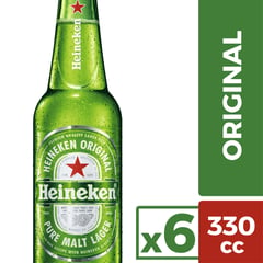 HEINEKEN - Sixpack Cerveza Botella