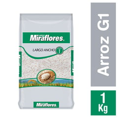 MIRAFLORES - Arroz G1 Grano Largo Ancho 1 Kg