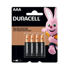 DURACELL - Pilas AAA 4 Unidades