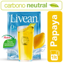 LIVEAN - Bebida Instantánea Sabor Papaya