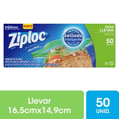 ZIPLOC - Bolsa Doble Cierre 50 Un