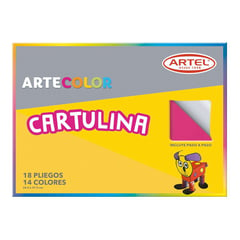 ARTEL - Cartulinas 18 hojas 14 Colores