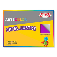 ARTEL - Papel Lustre 20 Pliegos 26.5 x 37.5 cm