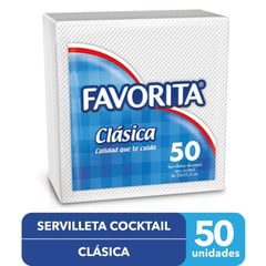 FAVORITA - Servilleta de papel clásica cocktail