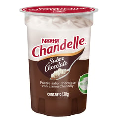 NESTLE - Postre Chandelle Sabor Chocolate con Crema Chantilly 130 g