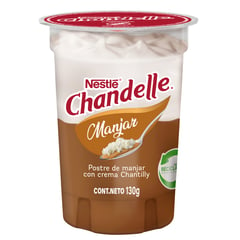 NESTLE - Postre Chandelle Sabor Manjar con Crema Chantilly 130 g