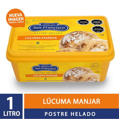 SAN FRANCISCO - HELADO LUCUMA MANJAR 1 LT..