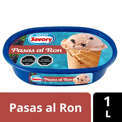 SAVORY - Helado de Leche Sabor Pasas al Ron Cassata 1 L