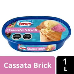 SAVORY - HELADO LITRO CASSATA BRICK.