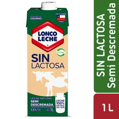 LONCOLECHE - Pack Leche Semidescremada Sin Lactosa