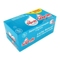 SOPROLE - Pack Leche Semi Descremada 12 x 1 L