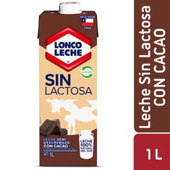 LONCOLECHE - Pack Leche Semidescremada Sin Lactosa Sabor Chocolate