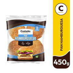 CASTAÑO - Pan de Hamburguesa 8 Un