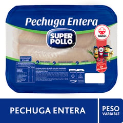 SUPER POLLO - Pechuga de Pollo Entera Peso Variable