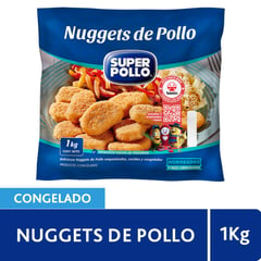 SUPER POLLO - Nuggets de Pollo Congelados 1 Kg