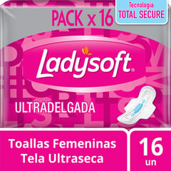 LADYSOFT - Toalla Higiénicas Ultradelgada con Alas