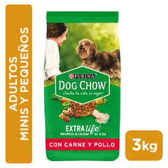 DOG CHOW - Alimento para Perro Adulto Sabor Carne y Pollo 3 Kg