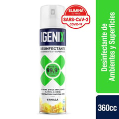 IGENIX - Desinfectante Ambiental Aerosol Vainilla