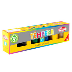 ARTEL - Set Témpera 6 Colores 15 ML