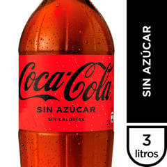 COCA COLA - Bebida Sin Azúcar 3 L