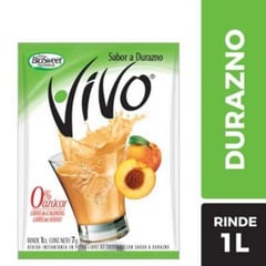 VIVO - Bebida Instantánea En Polvo Durazno Light