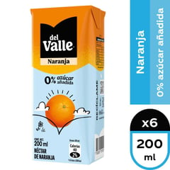 DEL VALLE - Néctar Andina naranja 0% Azúcar Añadida