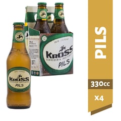 KROSS - Pack Cerveza 4x330cc Ale Pilsner Botella