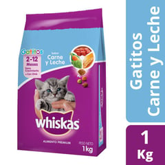 WHISKAS - Alimento Para Gatitos Carne Y Leche