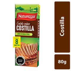 NATUREZZA - Caldo en Tabletas Sabor Costilla 80 g