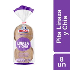 IDEAL - Pan Pita Linaza y Chia 344 g