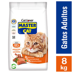 MASTER CAT - Alimento Seco para Gato Sabor Salmón 8 Kg