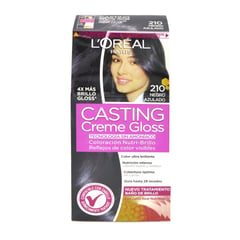 CASTING - Tintura Creme Gloss 210 Negro Azulado.