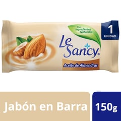 LE SANCY - Jabón en Barra con Aceite de Almendras 150 g