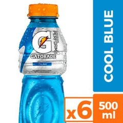 GATORADE - Pack 6 Bebidas Isotónicas Cool Blue 500 ml