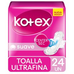 KOTEX - Toalla Higiénica Ultra Fina Tela Suave Con Alas