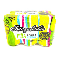 MANQUEHUITO - Sixpack Cooler Pina 6.5° 6 x 350 cc