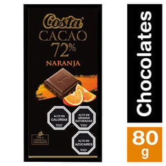 COSTA - Chocolate Cacao 72% Naranja