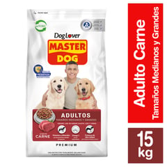 MASTER DOG - Alimento Seco para Perro Adulto Sabor Carne 15 Kg