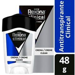 REXONA - Desodorante en Barra Masculino Clinical Clean 48 g