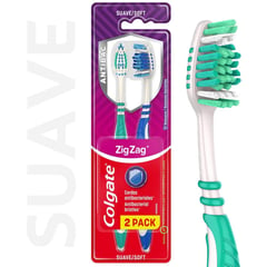 COLGATE - Cepillo de Dientes Zig Zag Suave 2 Un