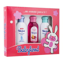 BABYLAND - Estuche Shampoo + Emulsionado + Colonia Pink