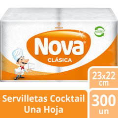 NOVA - Servilletas Cocktail Una Hoja 300 Un