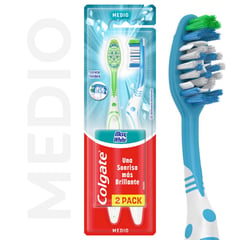 COLGATE - Cepillo de Dientes Max White Medio 2 Un