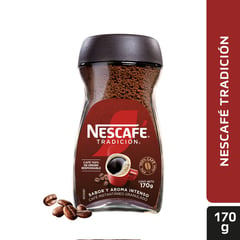 NESCAFE - Café Instantáneo Granulado Tradición Tarro 170 g