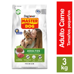 MASTER DOG - Alimento Seco para Perro Adulto Sabor Carne 3 Kg